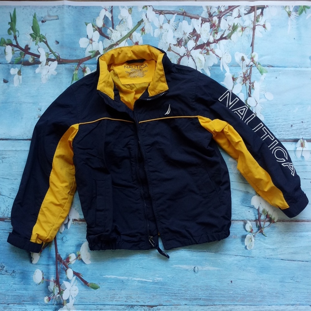 Nautica Boy Size 5/6 Navy Blue Light Jacket